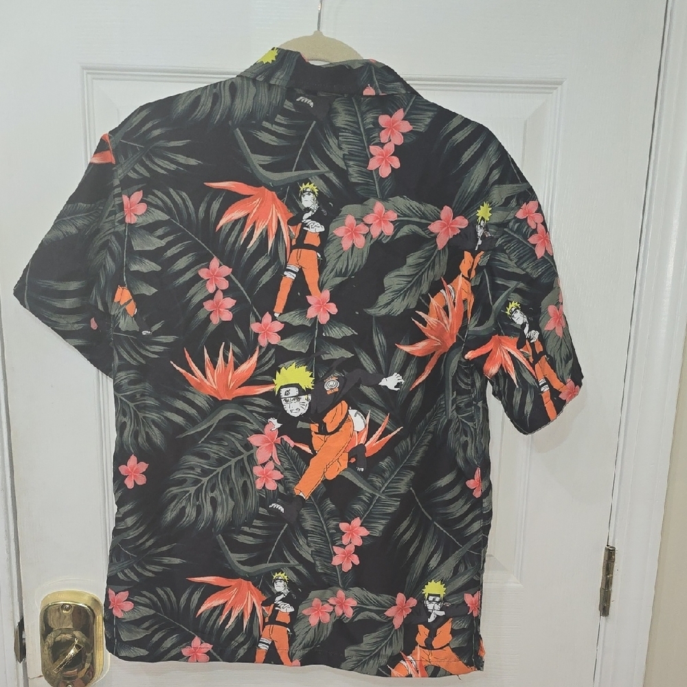 Naruto Black and Orange Graphic Men's Shirt Size Small NWT - Picture 4 of 6